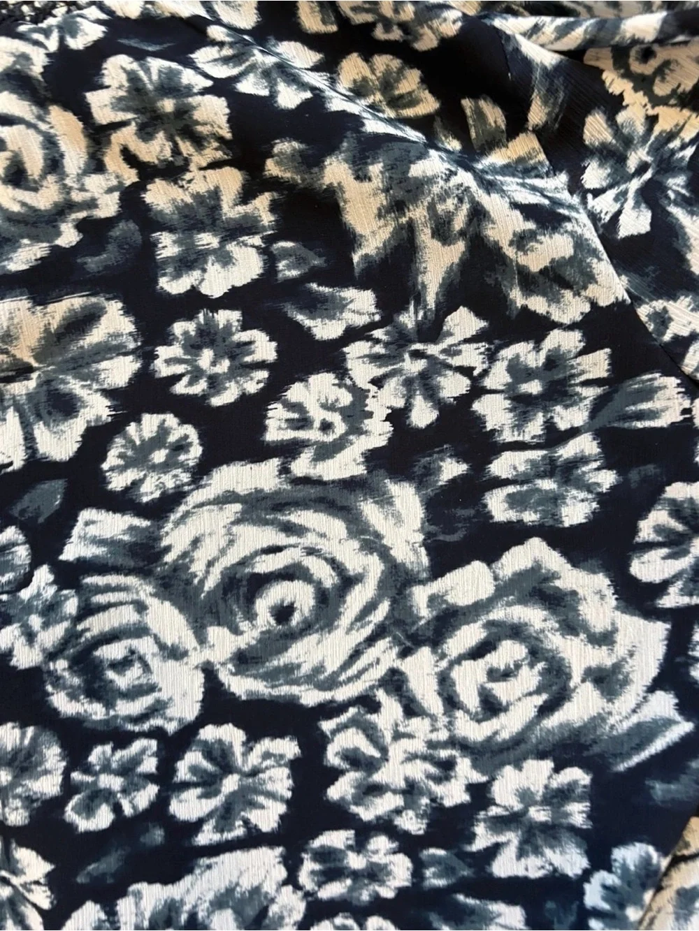 J.Crew Floral Smocked High Neck Blouse Large Dark Academia Romantic Whimsigoth